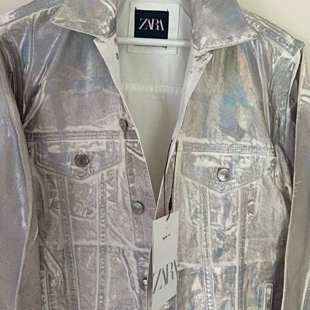 *Limited Edition* Zara Men’s Silver Jean Jacket